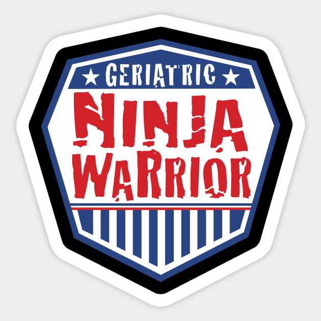 Geriatric Ninja Warrior Sticker by OHYes